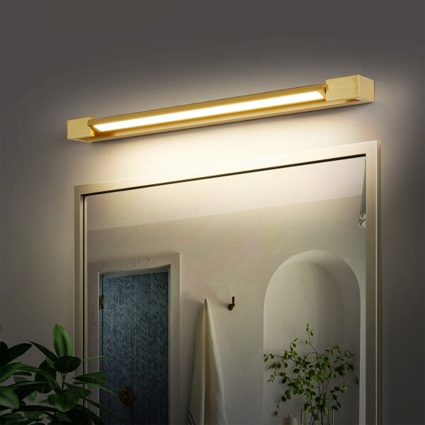 Brilagi-LED Lampă pentru oglindă de baie AQUA LINE LED/18W/230V 60 cm IP44 aurie