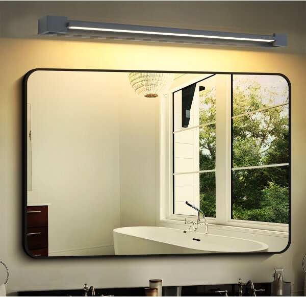 Brilagi AQUA LINE - Lumină LED pentru oglindă de baie, 24 W, 230 V, 90 cm, IP44, antracit