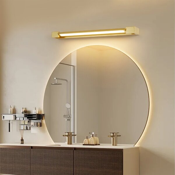 Brilagi-LED Lampă pentru oglindă de baie AQUA LINE LED/18W/230V 60 cm IP44 aurie