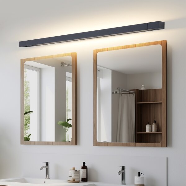 Brilagi-LED Aplica LED pentru oglindă de baie AQUA LINE, 36W, 230V, 120 cm, IP44, negru