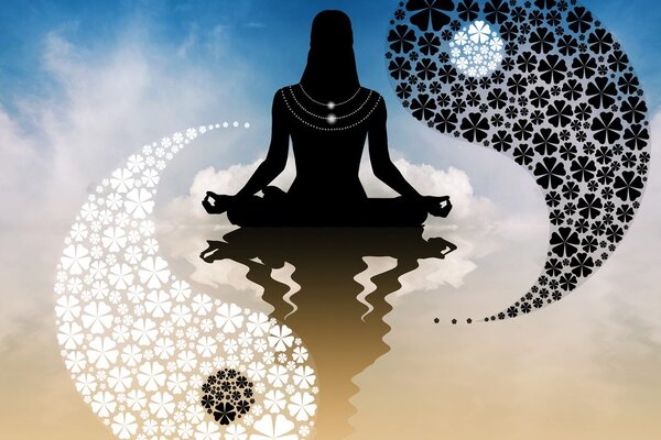 Tablou yin și yang yoga