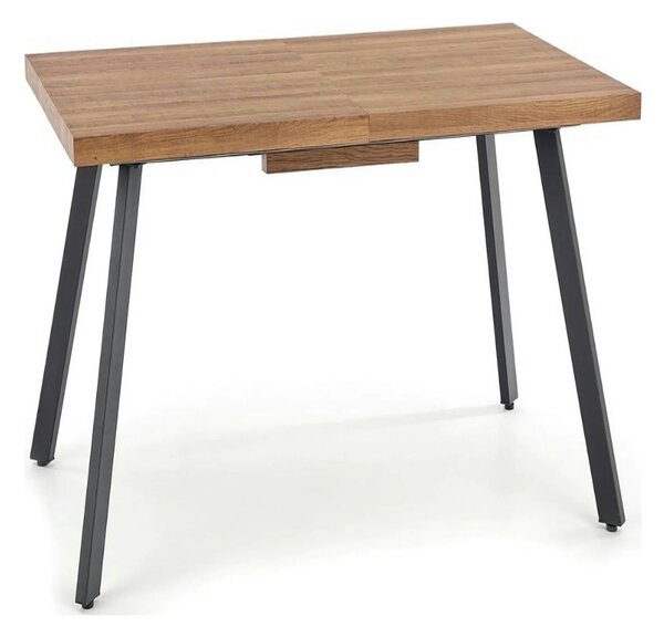 Masa extensibila BERLIN, stejar/negru, 160/220x90x76 cm