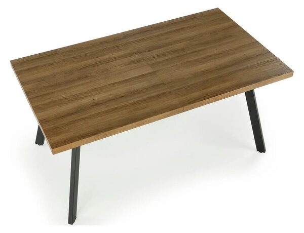 Masa extensibila BERLIN, stejar/negru, 160/220x90x76 cm