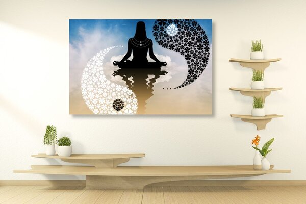 Tablou yin și yang yoga