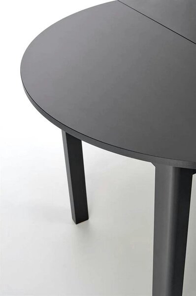 Masa extensibila RINGO, negru, PAL furniruit, 102/142x102x76 cm