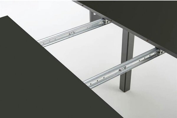 Masa extensibila RINGO, negru, PAL furniruit, 102/142x102x76 cm