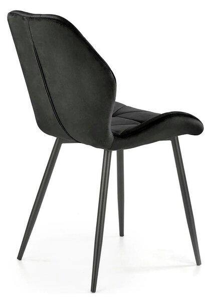 Scaun bucatarie material textil K453, negru, 48x53x86 cm