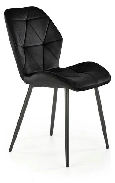 Scaun bucatarie material textil K453, negru, 48x53x86 cm