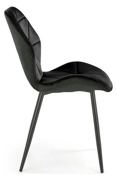Scaun bucatarie material textil K453, negru, 48x53x86 cm