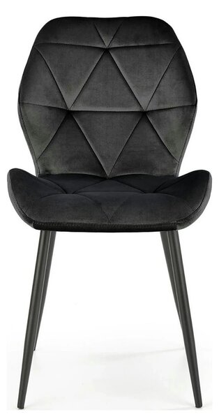 Scaun bucatarie material textil K453, negru, 48x53x86 cm