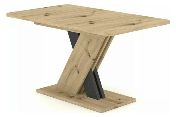Masa extensibila EXEL, stejar artisan/gri antracit, PAL laminat, 140/1