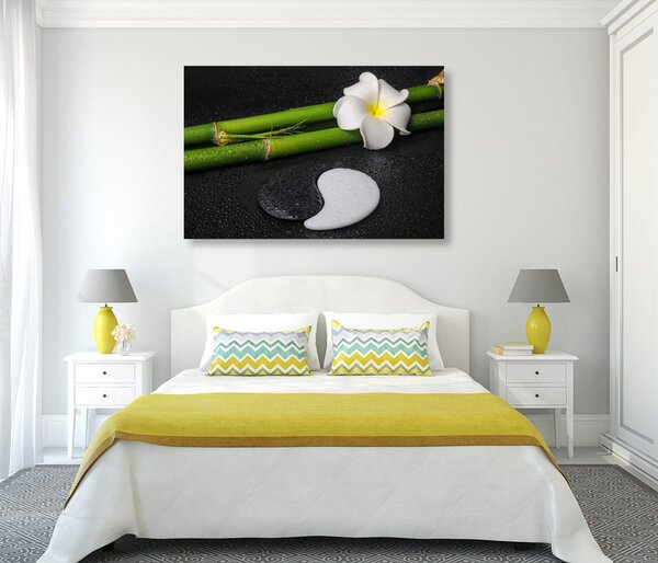 Tablou Spa natura moartă și pietre Yin și Yang
