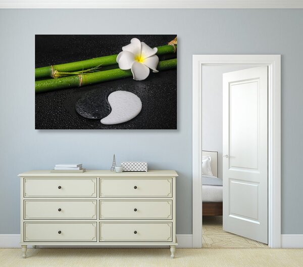 Tablou Spa natura moartă și pietre Yin și Yang