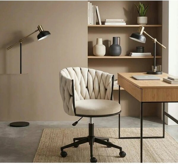 Scaun TALON, bej deschis, stofa, 55x60x75 cm