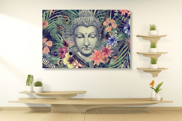 Tablou Budha pe un fundal exotic