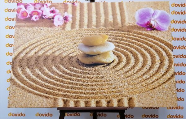 Tablou grădina japoneză cu elemente Feng Shui