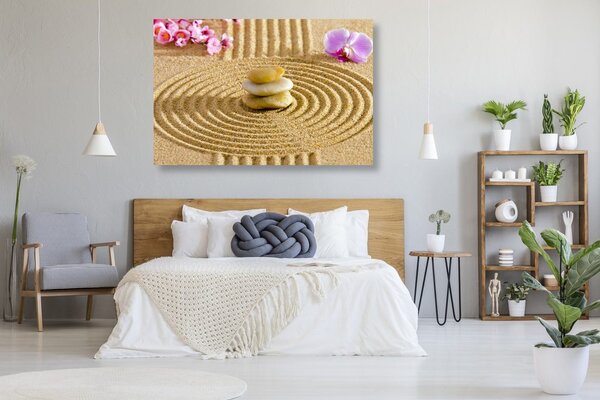 Tablou grădina japoneză cu elemente Feng Shui