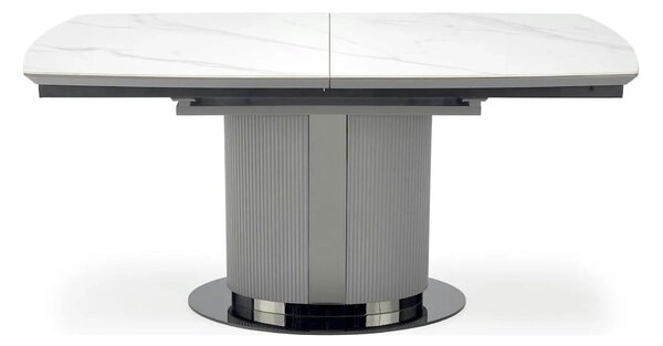 Masa extensibila DANCAN, alb/gri, 160-220x90x76 cm