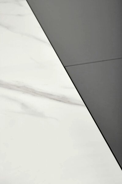 Masa extensibila DANCAN, alb/gri, 160-220x90x76 cm