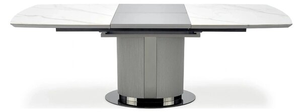 Masa extensibila DANCAN, alb/gri, 160-220x90x76 cm