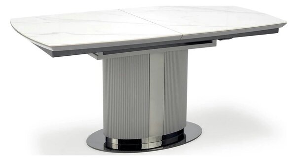 Masa extensibila DANCAN, alb/gri, 160-220x90x76 cm