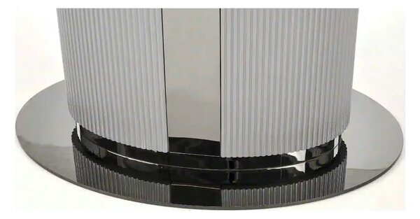 Masa extensibila DANCAN, alb/gri, 160-220x90x76 cm