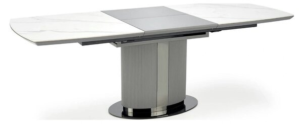 Masa extensibila DANCAN, alb/gri, 160-220x90x76 cm