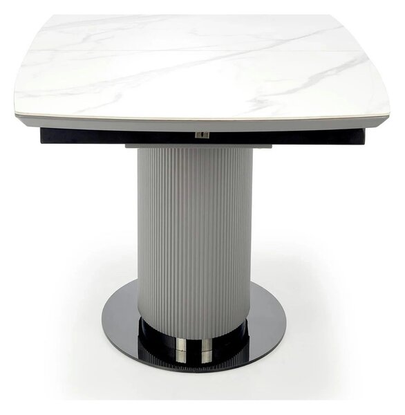 Masa extensibila DANCAN, alb/gri, 160-220x90x76 cm