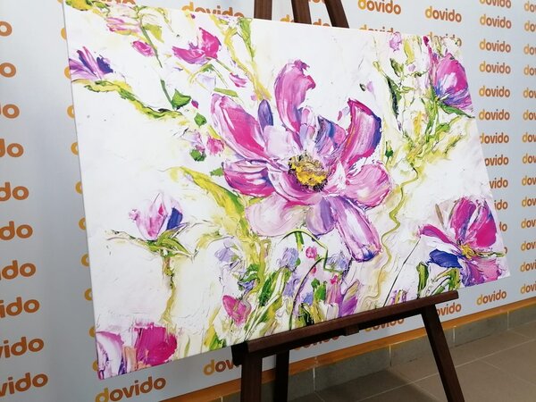 Tablou florile verii pictate