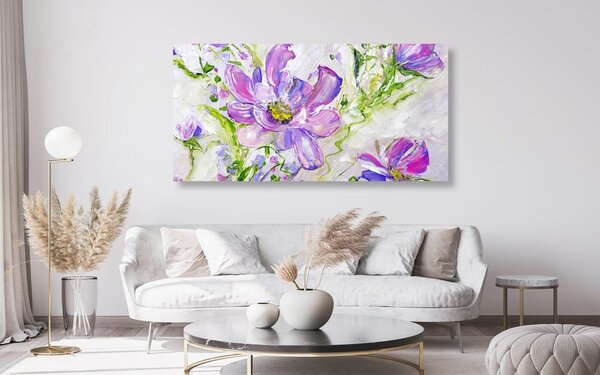 Tablou florile moderne de vară pictate