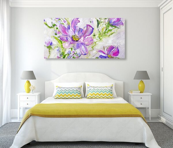 Tablou florile moderne de vară pictate