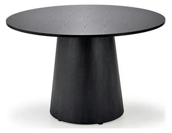 Masa de bucatarie rotunda GINTER, negru, 120x120x77 cm