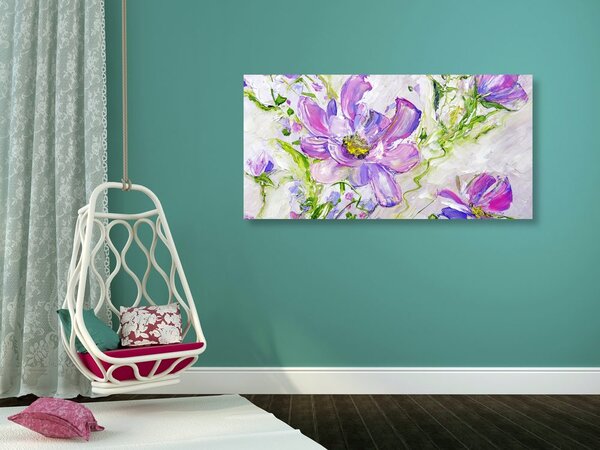 Tablou florile moderne de vară pictate