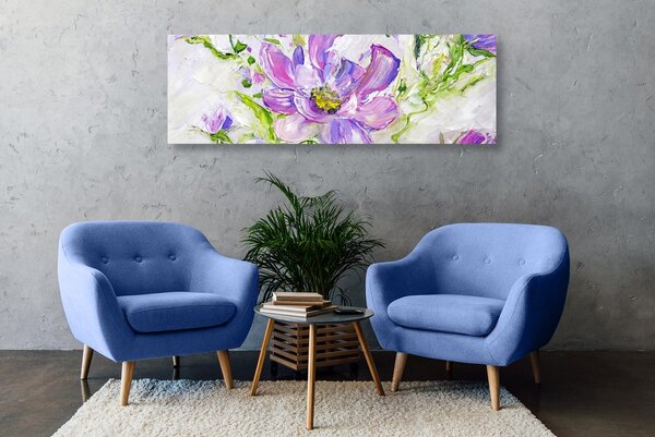 Tablou florile pictate în design de vară