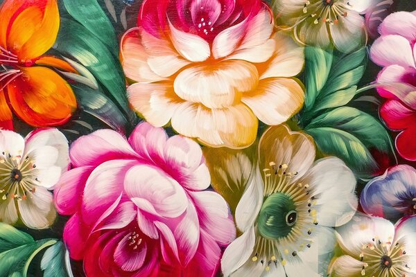 Tablou lumea impresionistă a florilor