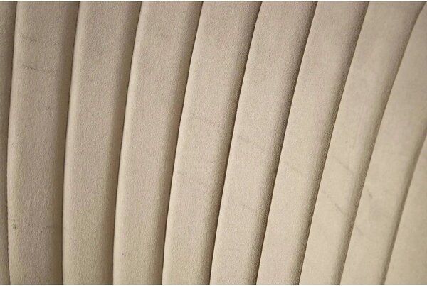 Scaun tapitat K499, bej/auriu, stofa catifelata, 47x56x85 cm