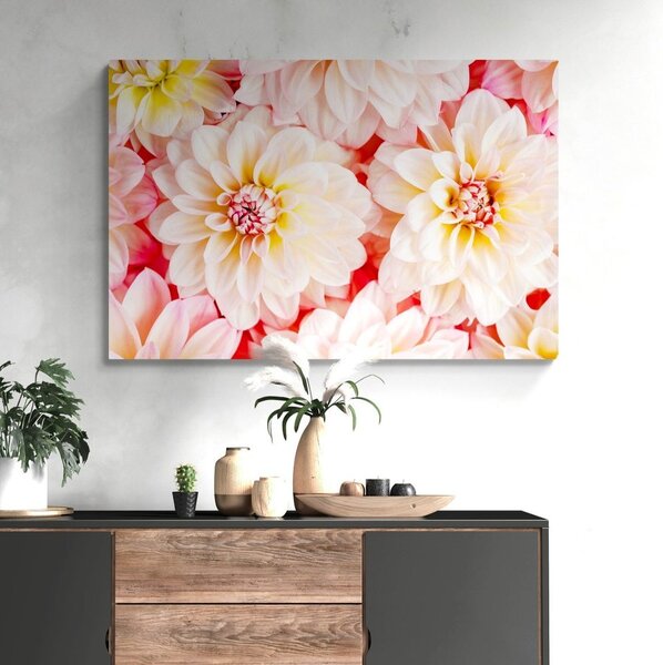 Tablou flori delicate de dalia