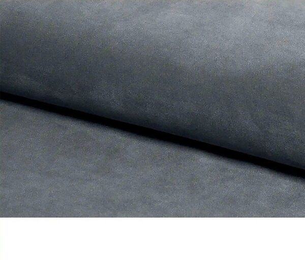 Scaun COBE, stofa catifelata gri/negru, 49x43x85 cm