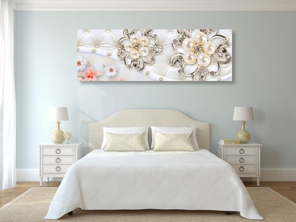 Tablou bijuterii cu model floral