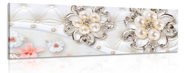 Tablou bijuterii cu model floral