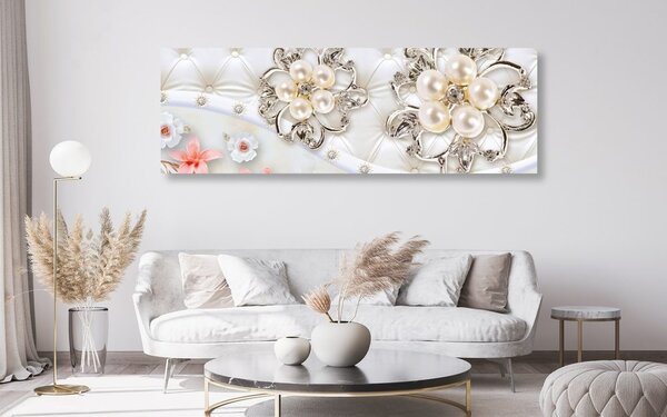 Tablou bijuterii cu model floral