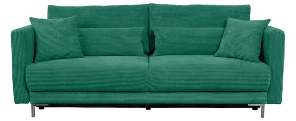 Canapea extensibila 3 locuri verde RICO, stofa catifelata - Monolith 3