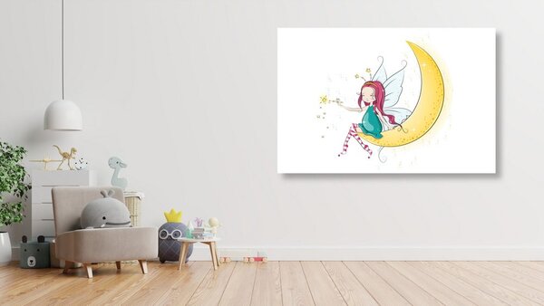 Tablou zâna magică pe lună