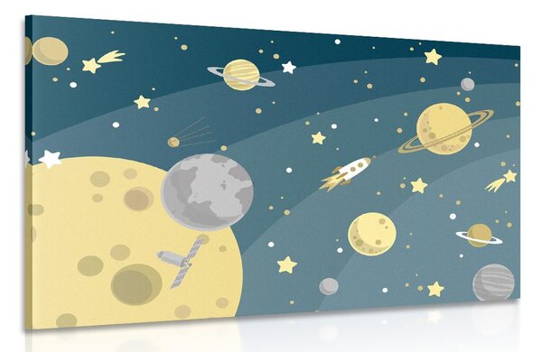 Tablou excursie neobișnuită în univers