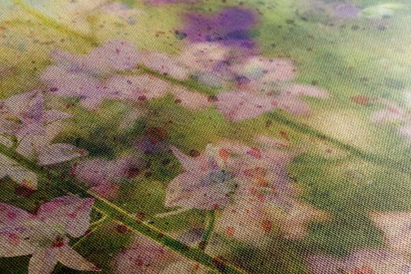 Tablou pictură de acuarelă a plantei montane