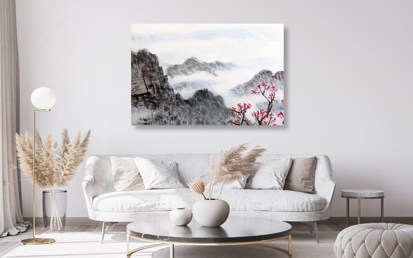 Tablou pictură tradițională chineză ale peisajului