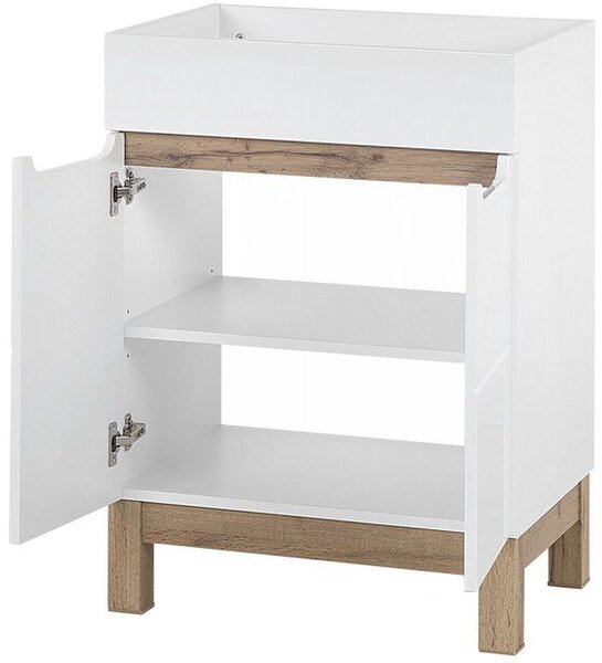 Comad Bali White dulap 60x45.5x84 cm sub chiuveta pe picioare alb BALI WHITE 820 -60 CM FSC