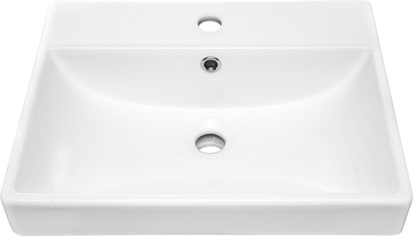 Comad Rita lavoar 50x40 cm dreptunghiular mobilier alb luciu UN-RITA-GW-50