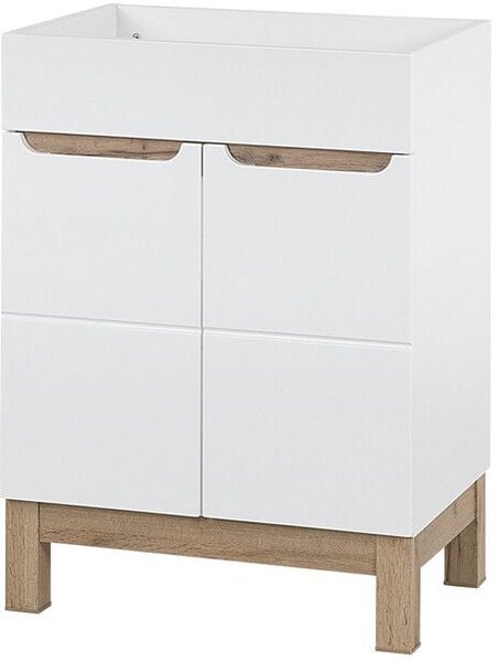 Comad Bali White dulap 60x45.5x84 cm sub chiuveta pe picioare alb BALI WHITE 820 -60 CM FSC