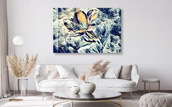 Tablou floare de artă abstractă